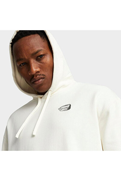 Puma DOWNTOWN Graphic Erkek Ekru Sweatshirt 62127765