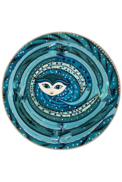 Rugs Modern Halı مجموعة الشكل سجادة قاعدة منسوجة مستديرة ذات وجه أزرق ومفصلة ...