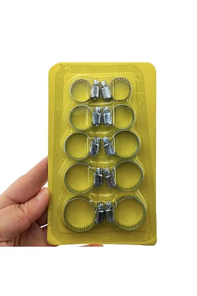 Kenet Ticaret 10 Pieces Hose Clamp - Different Sizes 8-25 mm