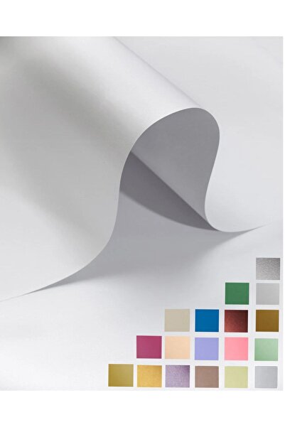 roco paper Sedef Fon Karton - Beyaz 160 Gr. 50x70 Cm