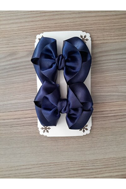 Accessories Saten Çocuk Bebek Klipsli Toka 2'Li