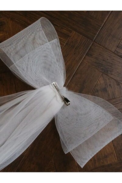 ELALEL TASARIM Νυφικό πέπλο με αγκράφα 1 Mt στο λαιμό