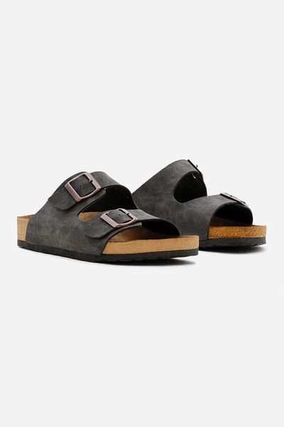 Tonny Black Παντόφλες Unisex καπνιστή διπλή πόρπη με ρυθμιζόμενη πολυ σόλα