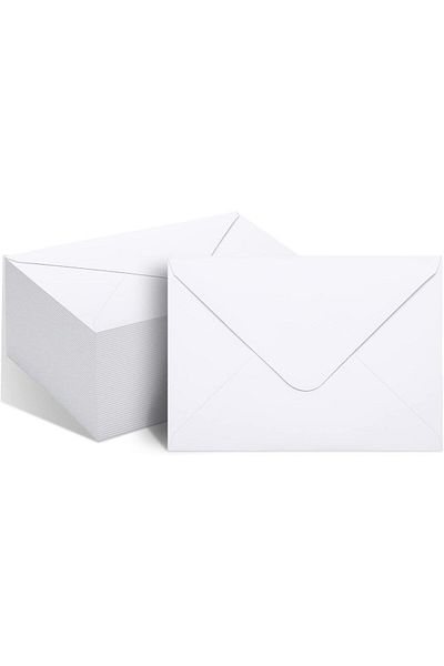 roco paper White Envelope 8x12 Cm 50 Pieces