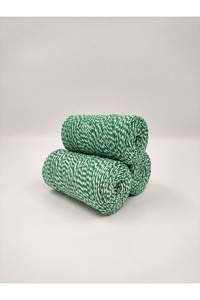 roco paper Green&white Rope - 200 Meters (TWINE BAKER)