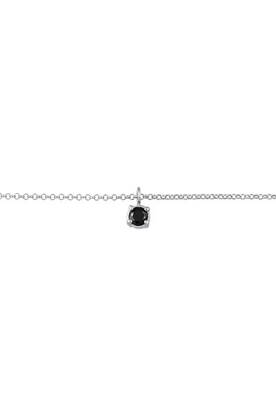 ELLI Halskette Choker Zirkonia Solitär Basic 925 Sterling Silber