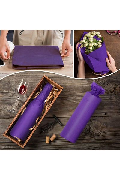roco paper Pelur Paper - Purple 17 Gr/M. 50X70 cm - Pack of 25
