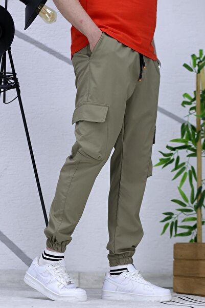 WAFRA Men's Jogger Cuff Elastic Cargo Pants Xxx