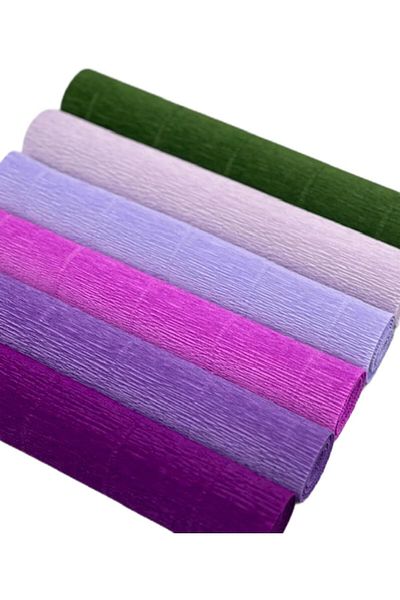 roco paper Italian Krapon Paper Set Purple – 180 Gr - 25X125 cm 6 Pack - 260% Stretching Feature