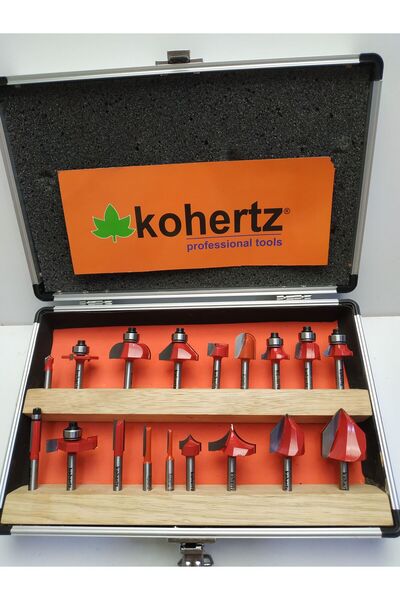 kohertz 18 Lİ FREZE BIÇAK SETİ SAP 6MM