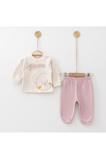ELBEBEK Tütü Baby Kids Teddy Bear Baskılı 2' Li Takım