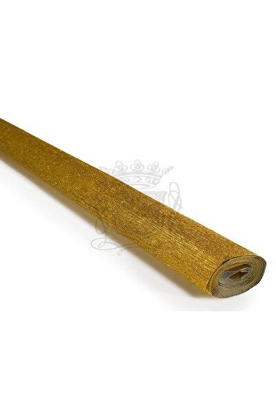 roco paper Italian Crapon Paper No:911 - Metallic Gold 140 Gr50x250 cm