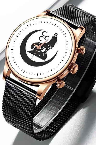 STONY Erkek Kol Saati Bozkurt 3 Hilal Bay Kol Saati Ülkücü Hediye