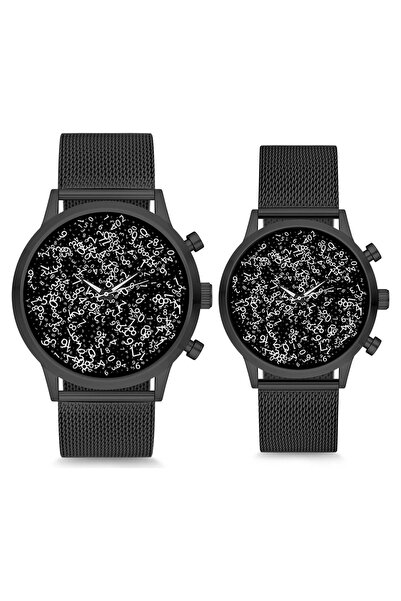 STONY Çift Saatleri Sevgili Saati Siyah Sade Zaman Anlamsız Çift Kol Saati