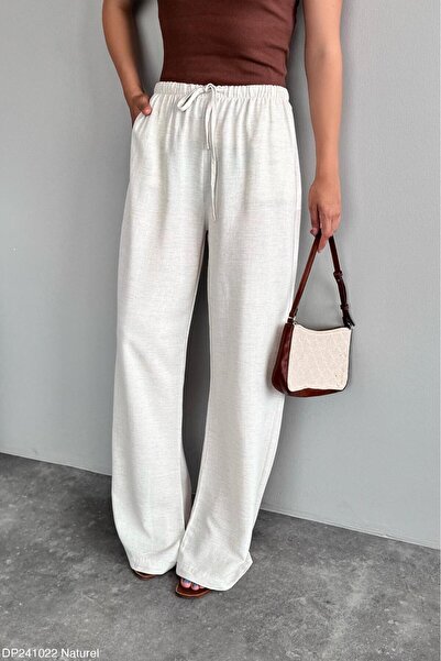 My Blog Lniane spodnie o swobodnym kroju