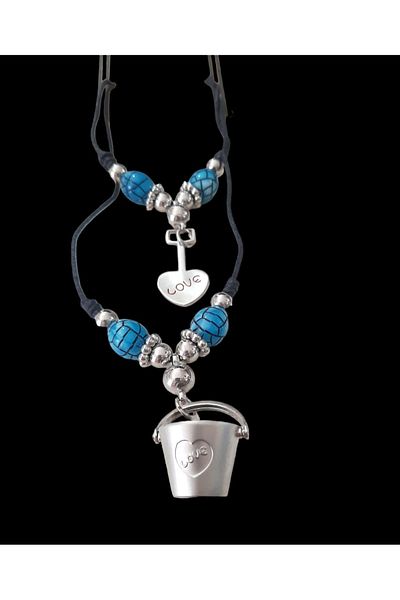 ÇEÇEN HOME 2-Piece Evil Eye Beaded Necklace Set