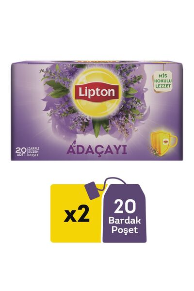 Lipton Adaçayı Bardak Poşet Çay x 2