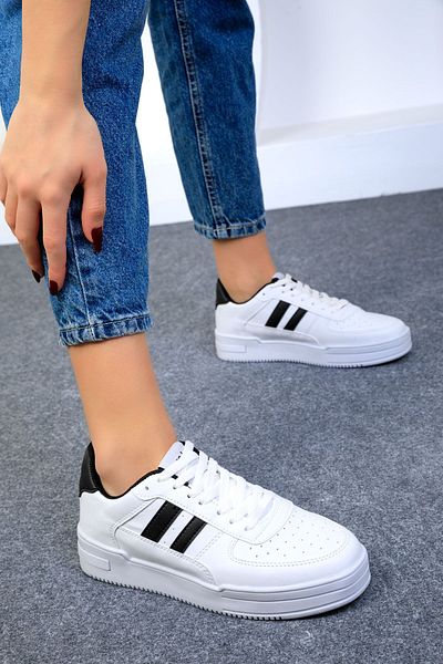 SOHO White-Black Unisex Sneaker 17105