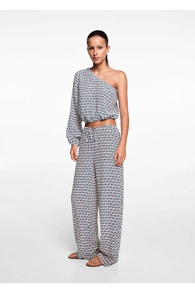 Mango Teen Tricou Ecru Pentru Copii