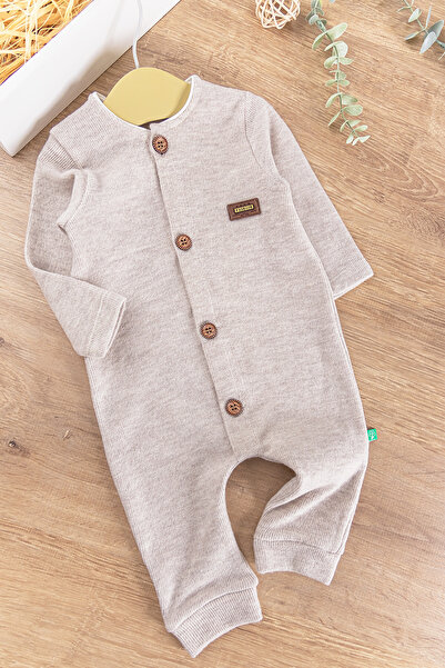 Babymod Arma Detaylı Önden Düğmeli Erkek Bebek Tulum