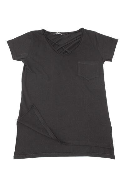 Ceylen Γυναικείο μπλουζάκι με γιακά με λεπτομέρειες