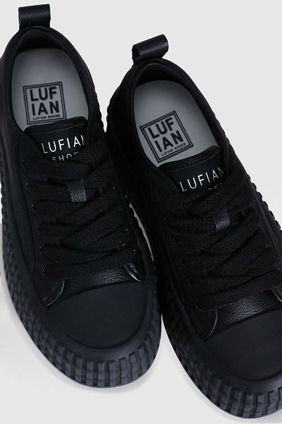 Lufian Pantofi negru cu talpă înaltă pentru femei