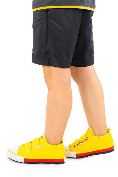 KARAMAZI Boys' Linen Sneakers - Karamazı Kids Linen Velcro