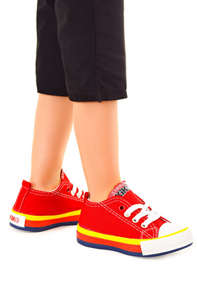 KARAMAZI Tinna Lace-Up Baby Boy Linen Sneakers