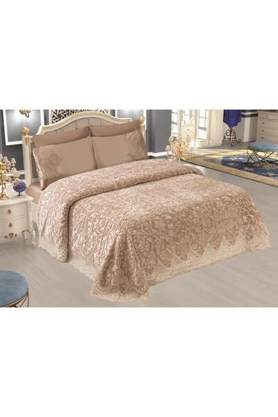 BilfolD طقم بطانية مهر مزدوجة ياقوت كابتشينو