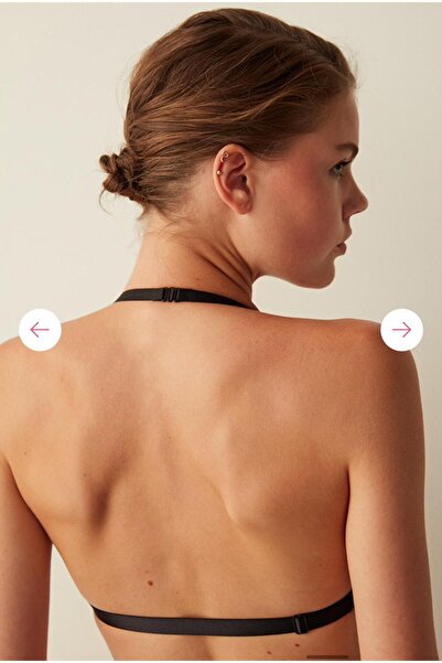 Penti Dekoltemiz Multiway 4 Farklı Kullanımlı Dolgusuz Siyah Sütyen