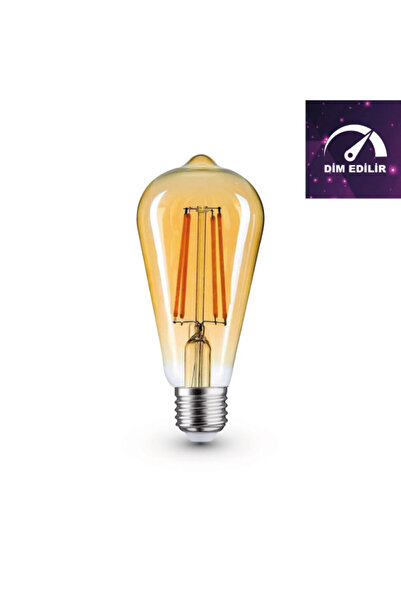 ORBUS 7W E27 Filament LED Ampul - Dim Edilebilir - DST58