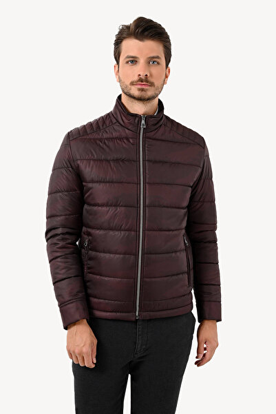 Ysf Erkek Bordo Regular Fit Kaban