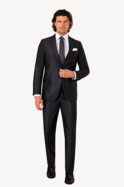 Ysf Erkek Antrasit Regular Fit Takım Elbise