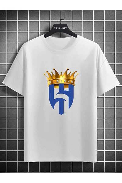 Pisa Art T-SHIRT AL HİLAL KING CROWN ΠΡΟΣΑΡΜΟΣΜΕΝΟ ΣΧΕΔΙΟ