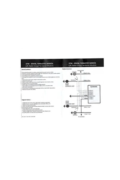 iq elektronik Stm Sinyal Tersleyici Modül Sinyal Stop Tersleme Sınyal Sıs Tersleme