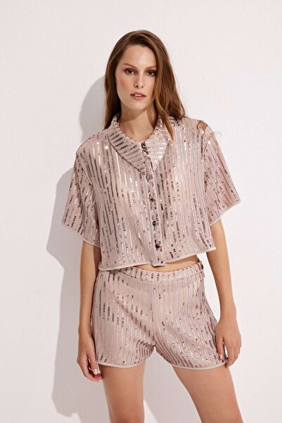 LUNA CAPSULA OYSTER PAYETLİ ŞORT