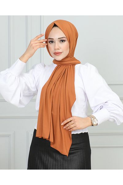JAWEL ŞAL 1941 Model Combed Cotton Tile Shawl