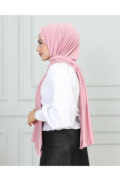 JAWEL ŞAL 1941 Model Combed Cotton Shawl - Powder Color