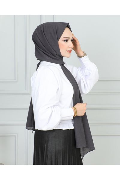 JAWEL ŞAL 1944 Patterned Black Crinkle Shawl