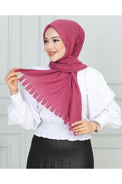 JAWEL ŞAL 1943 Model Practical Dark Dried Rose Shawl