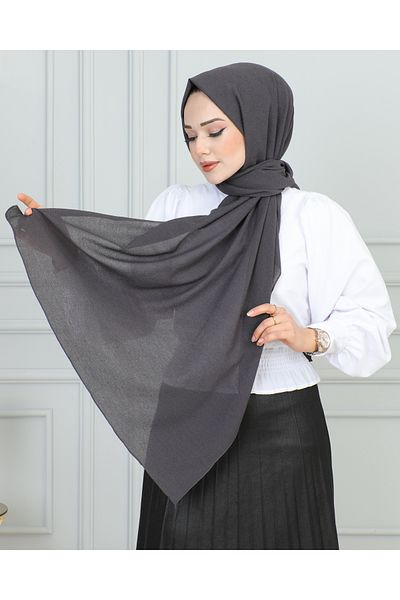 JAWEL ŞAL 1944 Patterned Black Crinkle Shawl