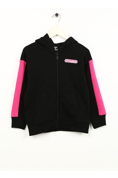 hummel Черен суитшърт за момичета 921735-2001 HMLTAGETES суитшърт с цип