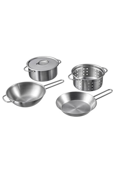 IKEA Duktıg Paslanmaz Çelik Oyuncak Tencere Seti