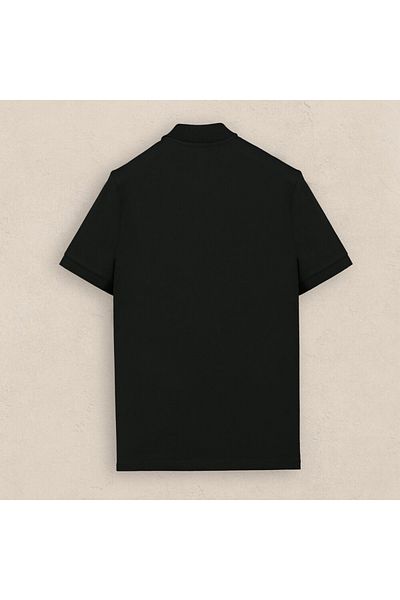 Sarar Βασικό υφαντό μπλουζάκι συνέντευξης - Polo Neck