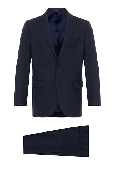 SÜVARİ Comfortable Fit - 6 Drop Plain Navy Blue Suit
