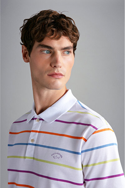 PAUL&SHARK MEN'S KNITTED POLOSHIRT C.WCOTTON