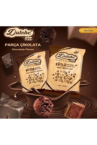 Global Dulchelato Bitter Parça Çikolata 1Kg