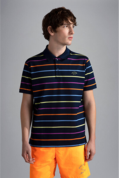 PAUL&SHARK MEN'S KNITTED POLOSHIRT C.W. COTTON