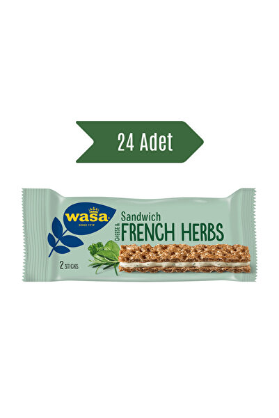 Wasa French Herbs/ Baharatlı & Krem Peynirli Sandviç 30 gr X 24 Adet
