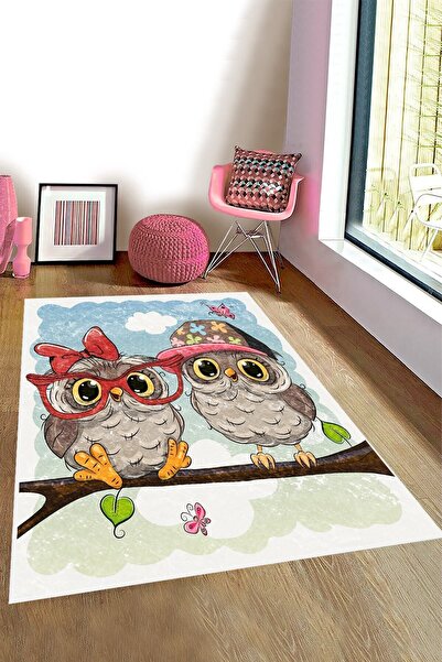 Bebişim Halı Baykuşlu Bi209 Çocuk Odası Halısı